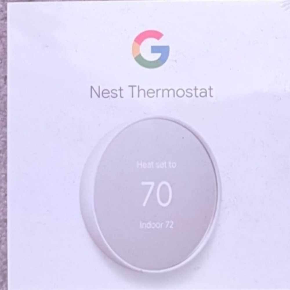 Google Smart Thermostat - Snow Color- New In Box